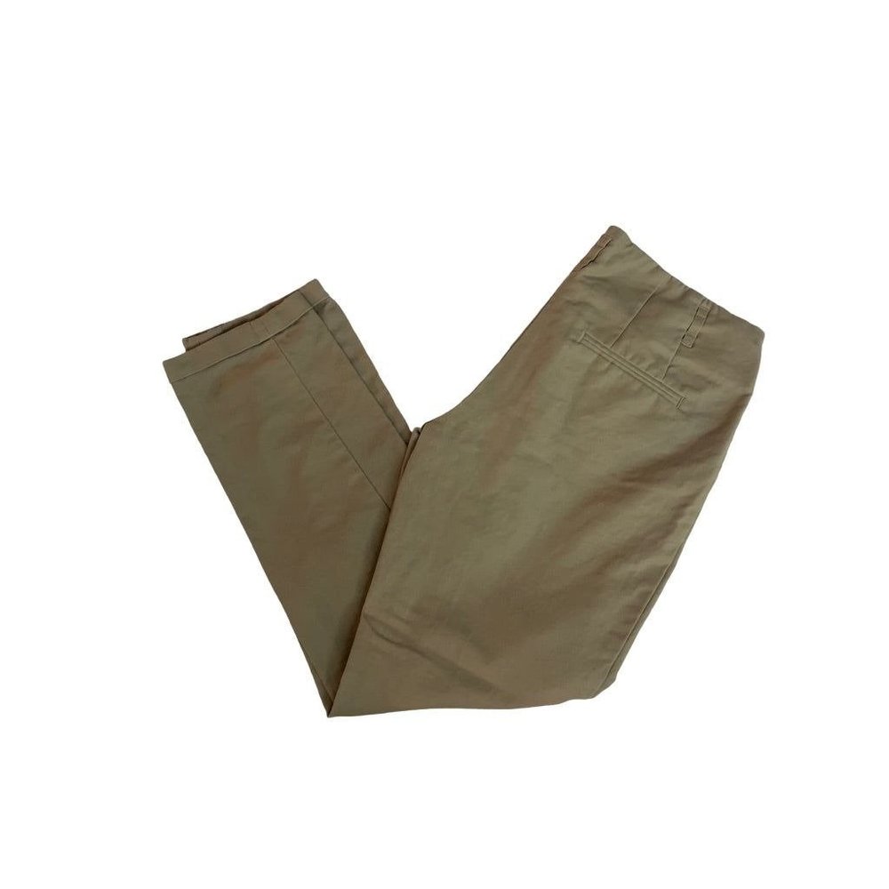 4 Dalia Collection Women's Tan Ankle Taper Cuff Dress Pants 26" Inseam